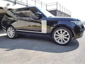 Range Rover montant laqué Autobiography detailing rénovation terne oxydée carrosserie cuir polish cire sealant Alchimy7 rupes Meguiar's car cosmetic